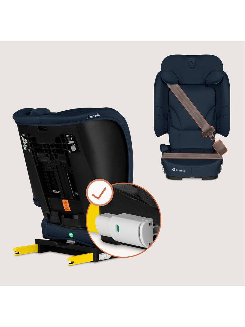Cadeira Auto Dobrável LIONELO Orin i-Size - ISOFIX - 100-150 cm - Ligeira Azul - Kiabi