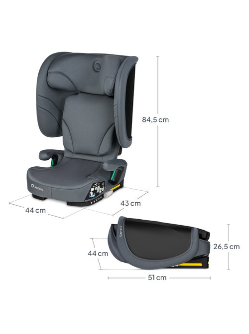 Cadeira Auto Dobrável LIONELO Orin i-Size - ISOFIX - 100-150 cm - Ligeira - Kiabi Cadeira Auto Dobrável LIONELO Orin i-Size - ISOFIX - 100-150 cm - Ligeira - Kiabi