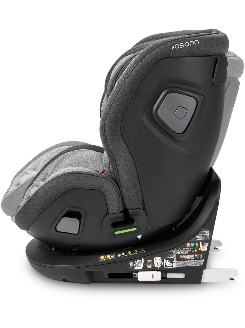 Cadeira auto infantil/infantil flame 360 isofix i-size - 40-150 cm Cinza-cinza - Kiabi