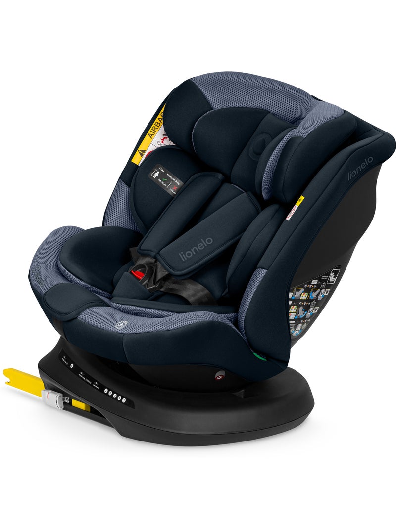 Cadeira Auto LIONELO Bastiaan Plus i-Size - Rotativa 360° - 40-150 cm - ISOFIX Azul - Kiabi