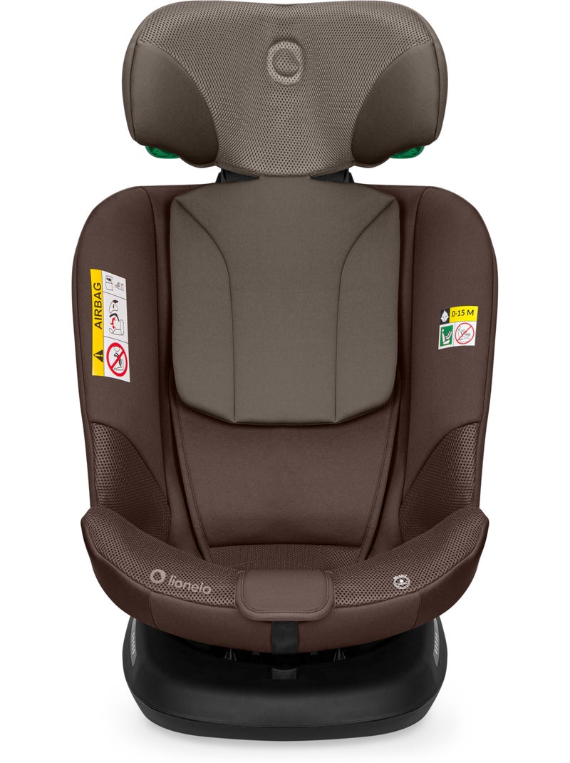 Cadeira Auto LIONELO Bastiaan Plus i-Size - Rotativa 360° - 40-150 cm - ISOFIX Castanho-chocolate - Kiabi