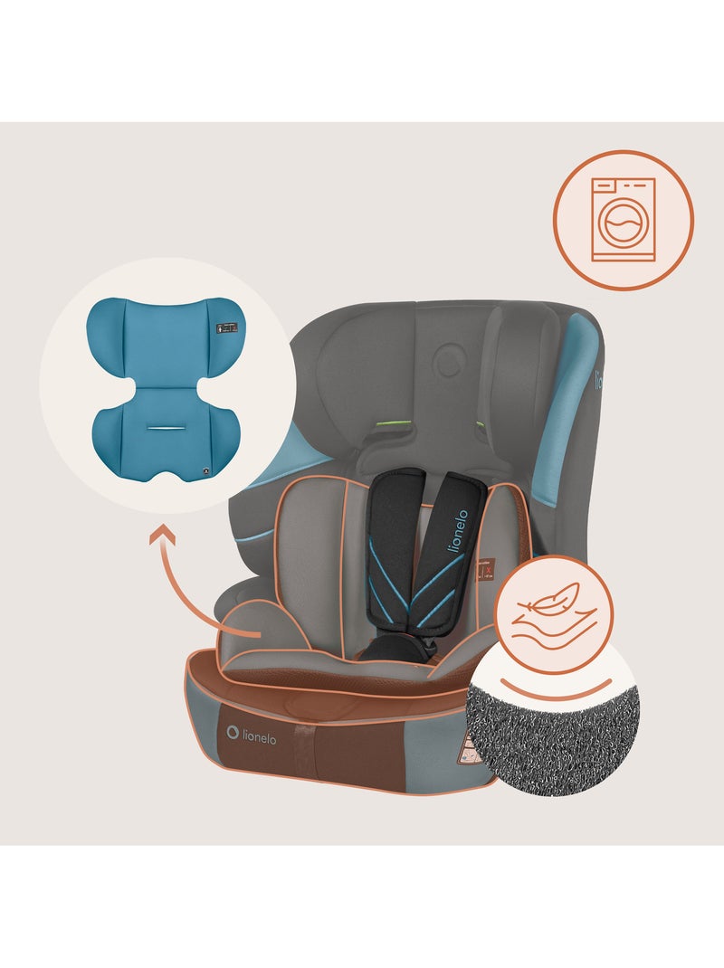 Cadeira Auto LIONELO Levi Fix i-Size - ISOFIX - 76-150 cm - Grupo 1/2/3 Azul-Preto - Kiabi