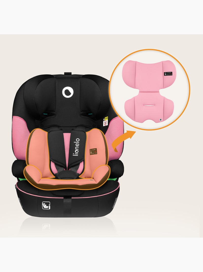 Cadeira Auto LIONELO Levi i-Size - 76-150 cm - Grupo 1/2/3 Preto Rosa - Kiabi