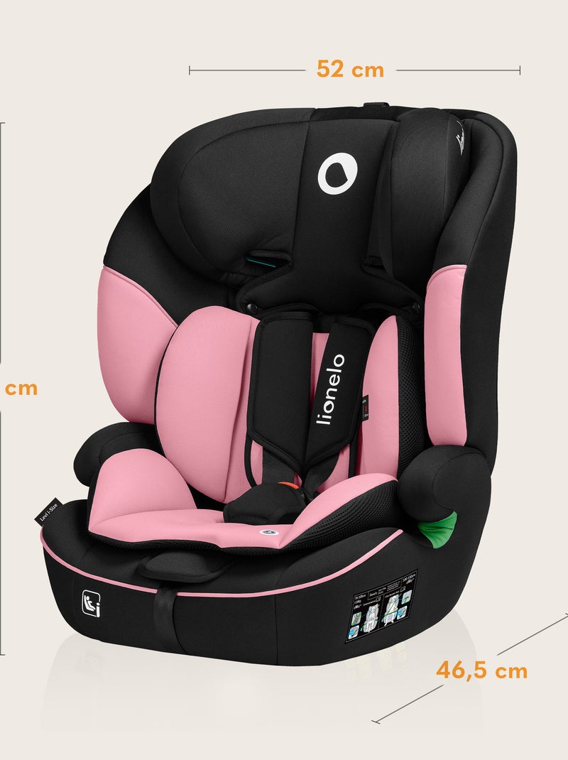 Cadeira Auto LIONELO Levi i-Size - 76-150 cm - Grupo 1/2/3 Preto Rosa - Kiabi