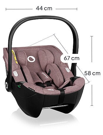 Cadeira Auto LIONELO Moxie i-Size - Tecido de Bambu - 40-87 cm - Leve