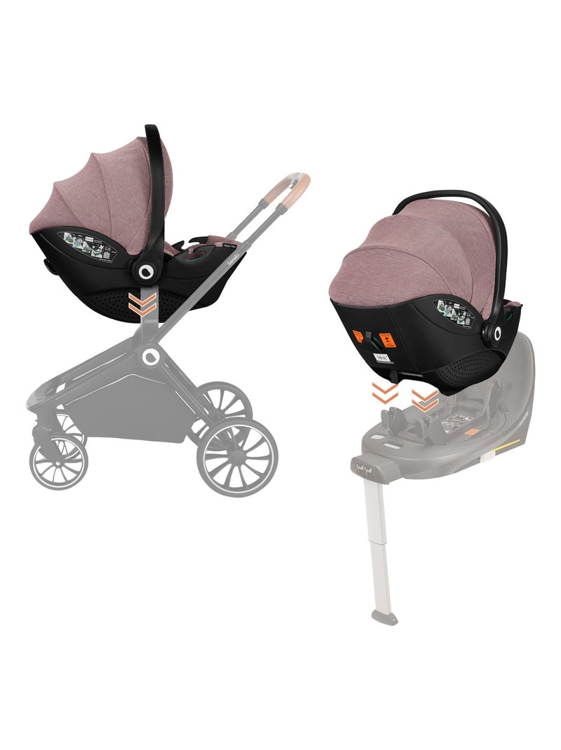 Cadeira Auto LIONELO Moxie i-Size - Tecido de Bambu - 40-87 cm - Leve Rosa - Kiabi