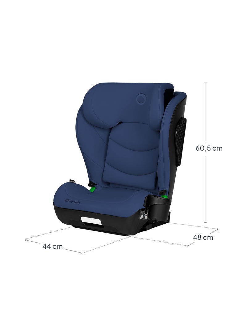 Cadeira Auto LIONELO Neal i-Size - ISOFIX - Assento Largo - Porta-Copos - Reclinável - 100-150 cm Azul - Kiabi