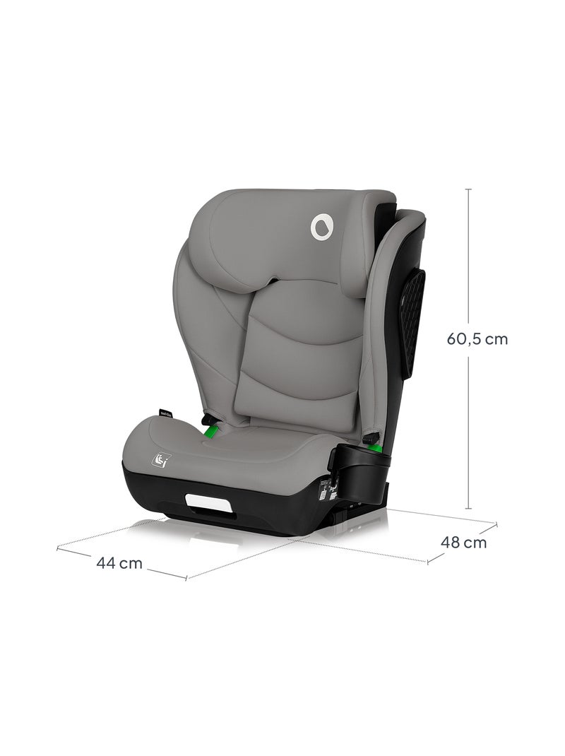 Cadeira Auto LIONELO Neal i-Size - ISOFIX - Assento Largo - Porta-Copos - Reclinável - 100-150 cm Cinza - Kiabi