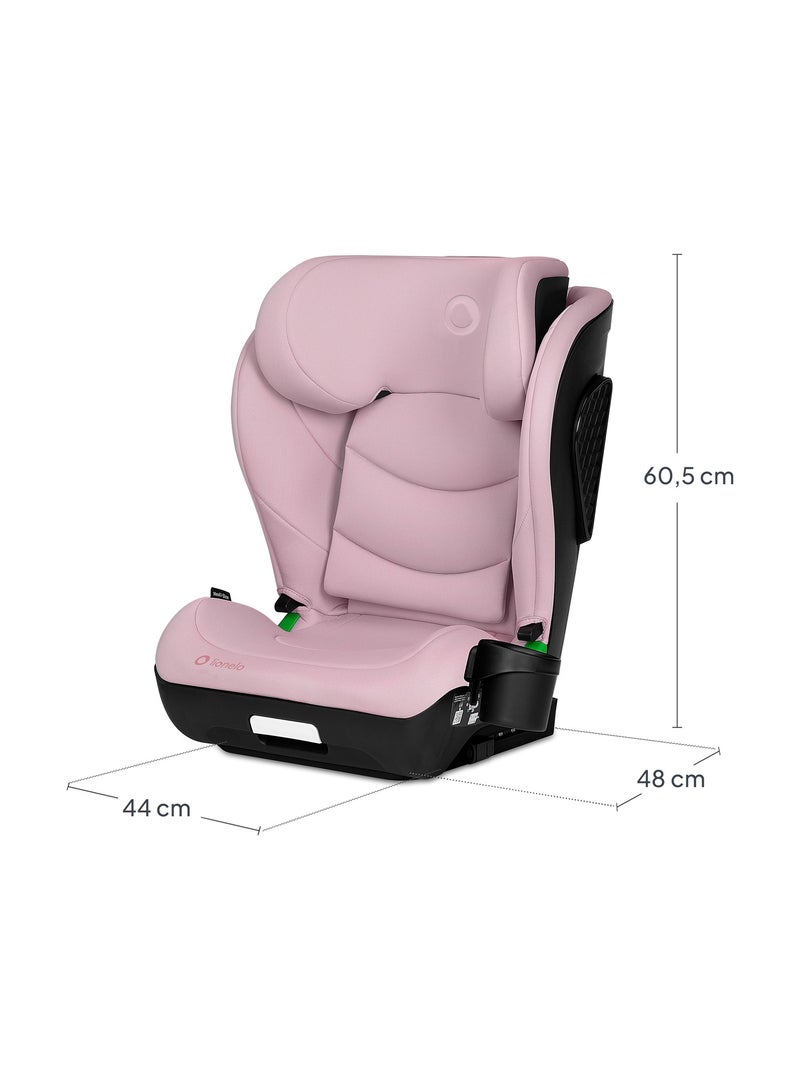 Cadeira Auto LIONELO Neal i-Size - ISOFIX - Assento Largo - Porta-Copos - Reclinável - 100-150 cm Rosa - Kiabi