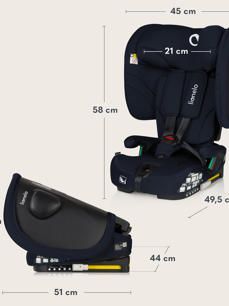 Cadeira Auto LIONELO Nelly i-Size - ISOFIX - Dobrável - TopTether - 76-150 cm Azul - Kiabi