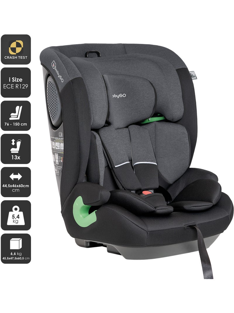 Cadeira auto lumo - babygo Cinza-preto - Kiabi