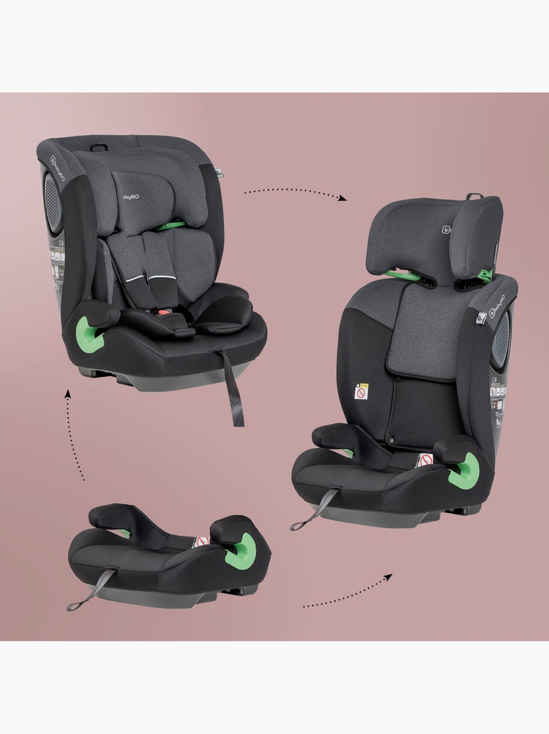 Cadeira auto lumo - babygo Cinza-preto - Kiabi
