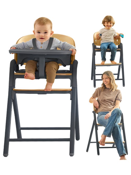Cadeira de Alimentação 3em1 LIONELO Celia - Até 110 kg - Regulável - Evolutiva - Kiabi