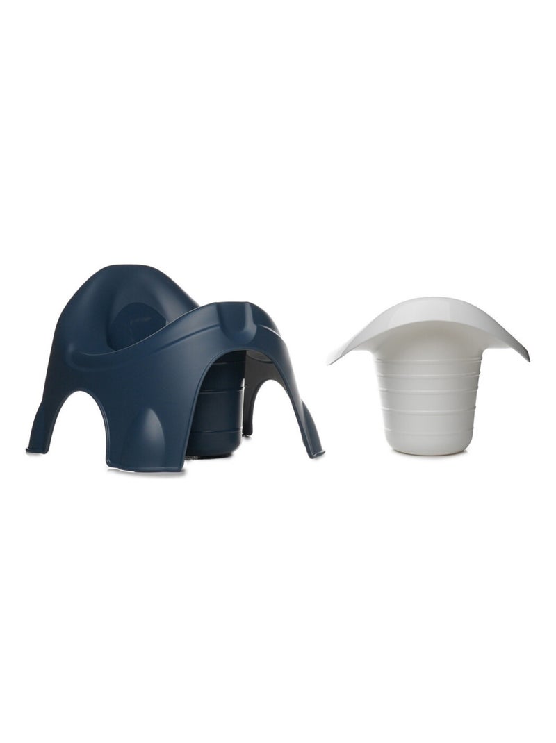 Cadeira de bacio ergonómica com taça amovível thermobaby ideo 18m Azul-noite - Kiabi