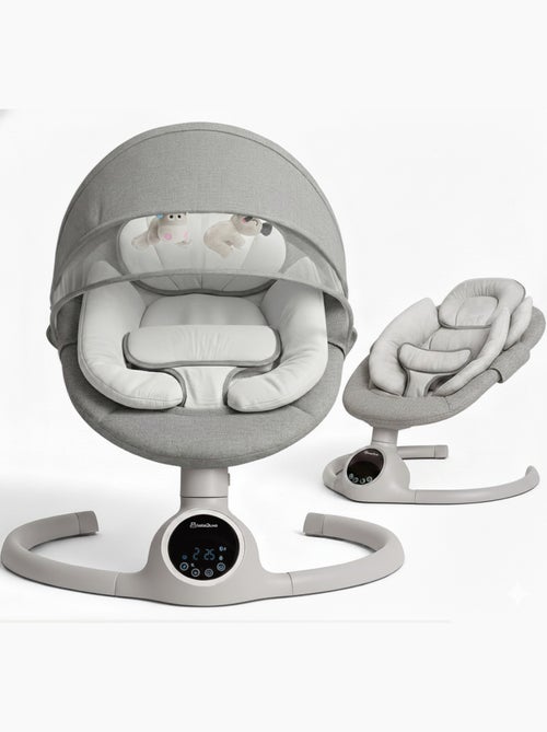 Cadeira de baloiço/transat elétrica ALPHA com capota + mosquiteiro - Kiabi