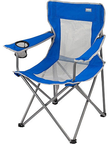 Cadeira de camping dobrável com porta-copos e encosto respirável aktive
