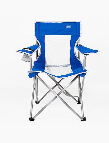 Cadeira de camping dobrável com porta-copos e encosto respirável aktive