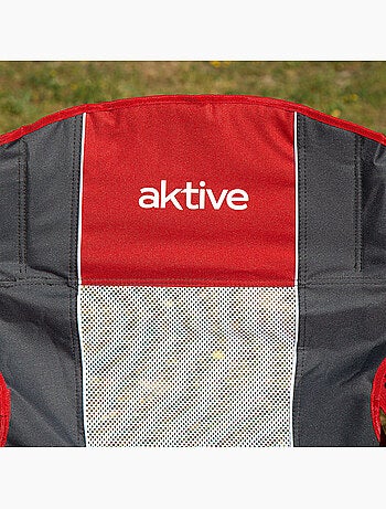 Cadeira de camping dobrável xl com porta-copos aktive
