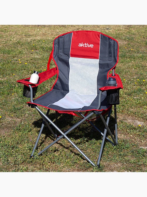 Cadeira de camping dobrável xl com porta-copos aktive - Kiabi Cadeira de camping dobrável xl com porta-copos aktive - Kiabi