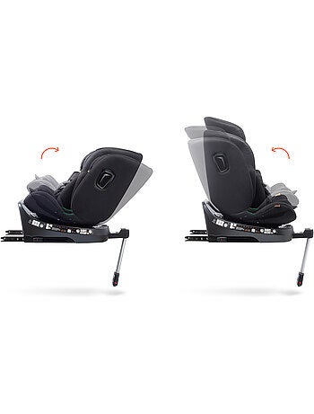 Cadeira de carro Aitana Ifix giratória com pé de apoio 40 - 150 cm Babyauto - GREY ANTHRACITE