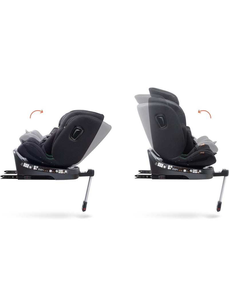 Cadeira de carro Aitana Ifix giratória com pé de apoio 40 - 150 cm Babyauto - GREY ANTHRACITE Cinza escuro - Kiabi