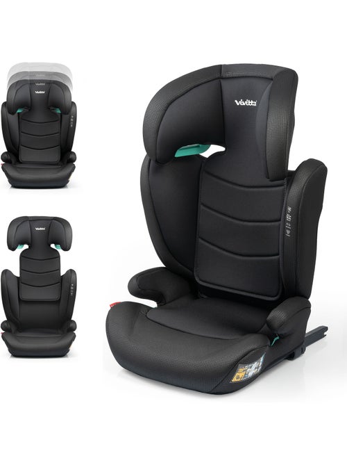 Cadeira de carro Bakan IFix 100 - 150 cm Vivitta - INTENSE BLACK - Kiabi Cadeira de carro Bakan IFix 100 - 150 cm Vivitta - INTENSE BLACK - Kiabi