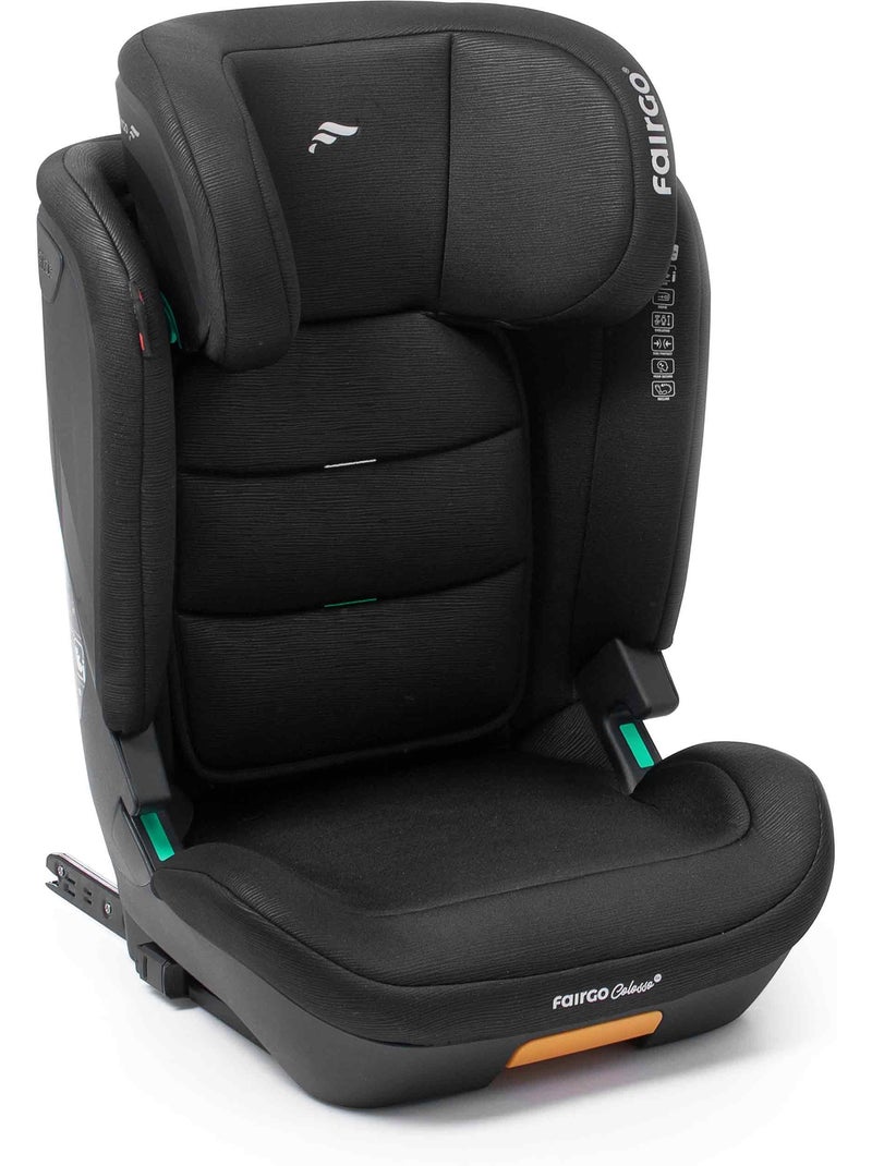 Cadeira de carro Colosso 100/150cm 11 posições de altura do encosto de cabeça Fairgo-BLACK SAND Preto - Kiabi