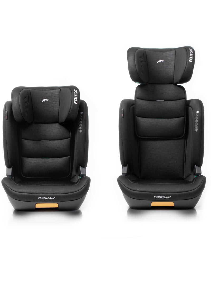 Cadeira de carro Colosso 100/150cm 11 posições de altura do encosto de cabeça Fairgo-BLACK SAND Preto - Kiabi