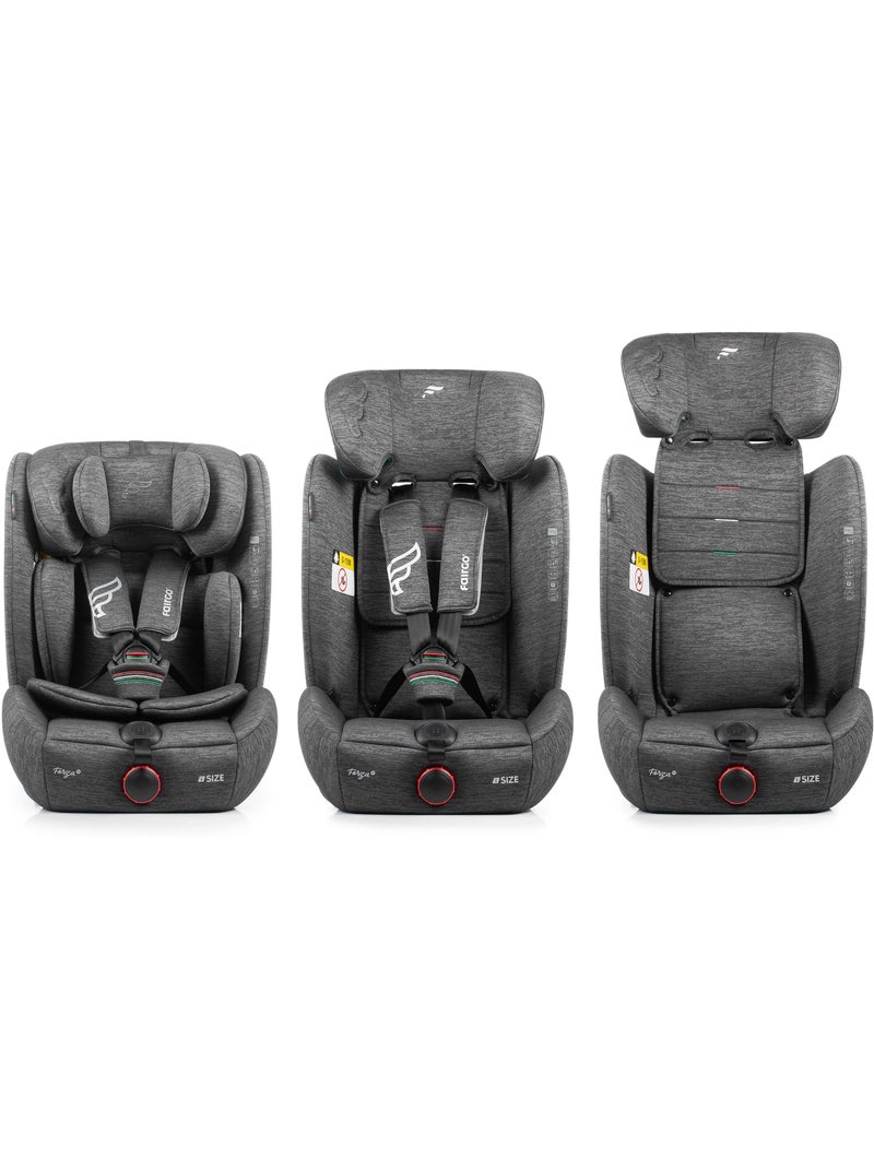 Cadeira de carro FORZA I-SIZE 76 - 150cm Fairgo - STONE GREY Cinza - Kiabi