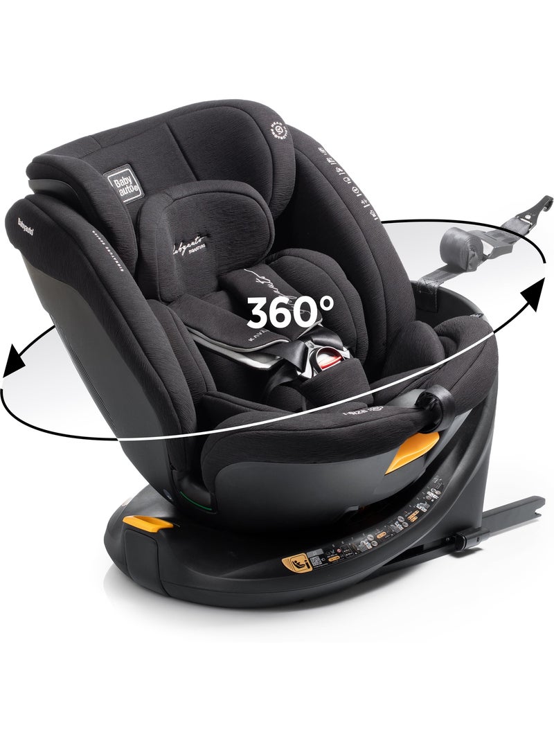 Cadeira de carro Kavan Ifix com Top Tether na base 40 - 150 cm Babyauto - COAL Preto - Kiabi