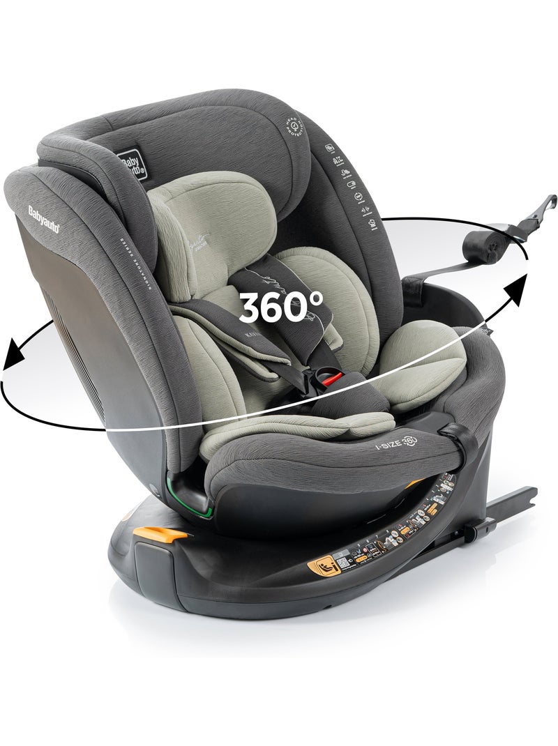 Cadeira de carro Kavan Ifix com Top Tether na base 40 - 150 cm Babyauto  - OLIVE Verde escuro - Kiabi