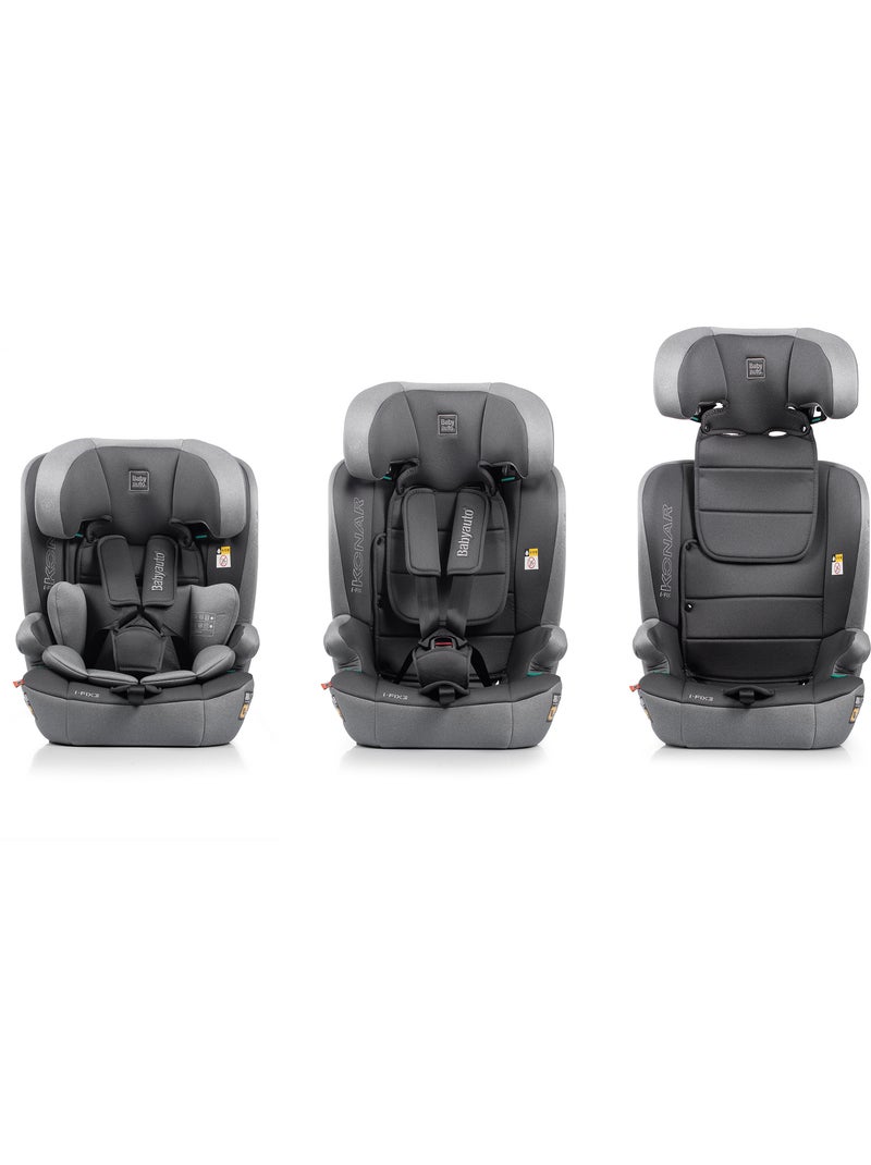 Cadeira de carro Konar I-fix 76 - 150 cm Babyauto - GREY MELANGE Cinza - Kiabi