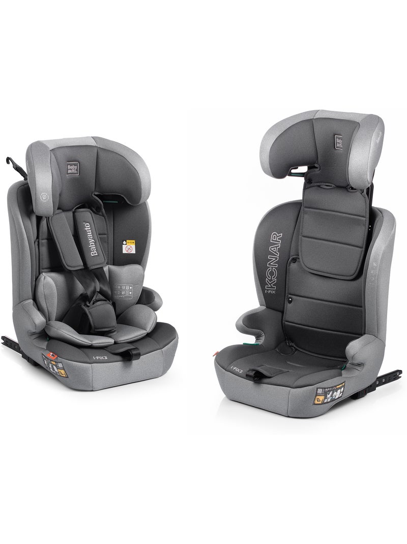Cadeira de carro Konar I-fix 76 - 150 cm Babyauto - GREY MELANGE Cinza - Kiabi