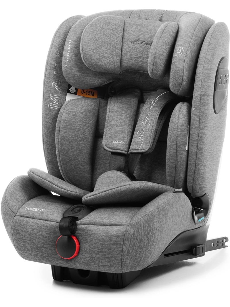 Cadeira de carro Maka Isize Reclinável 76 - 150  cm Babyauto - DOBBY GREY Cinza - Kiabi