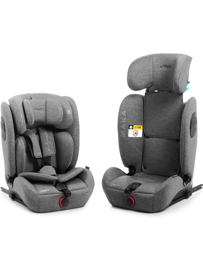 Cadeira de carro Maka Isize Reclinável 76 - 150  cm Babyauto - DOBBY GREY Cinza - Kiabi