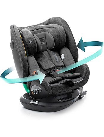 Cadeira de carro Odeas I-Size 40 - 150 cm, Top tether, giratória 360° Babyauto - BLACK ANTHRACITE