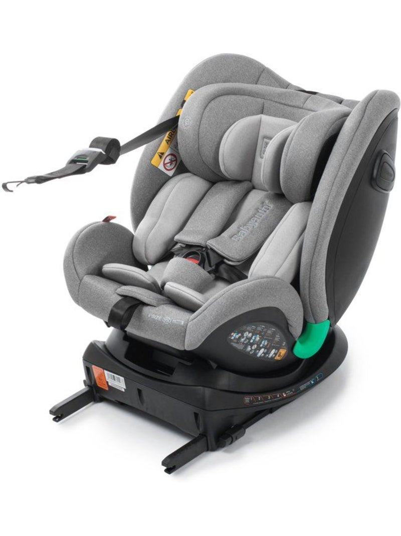 Cadeira de carro Odeas I-Size 40 - 150 cm,  Top tether,  giratória 360° Babyauto - GREY ANTHRACITE Cinza escuro - Kiabi