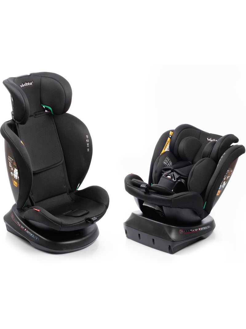 Cadeira de carro Sanna Ibelt 40-150 cm Vivitta - INTENSE BLACK Preto - Kiabi