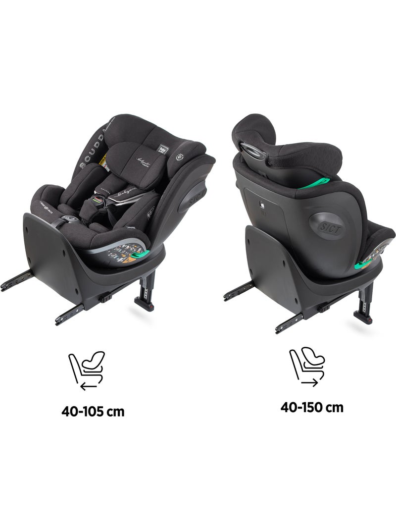 Cadeira de carro Scudda I-Size Isofix Giratória 40-150 cm Babyauto - COAL Preto - Kiabi
