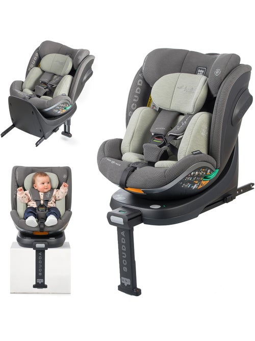 Cadeira de carro Scudda I-Size Isofix Giratória 40-150 cm Babyauto - OLIVE - Kiabi Cadeira de carro Scudda I-Size Isofix Giratória 40-150 cm Babyauto - OLIVE - Kiabi