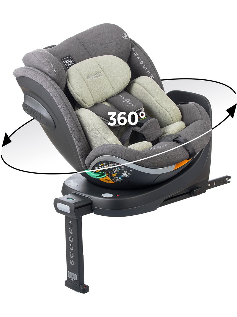 Cadeira de carro Scudda I-Size Isofix Giratória 40-150 cm Babyauto - OLIVE Verde escuro - Kiabi