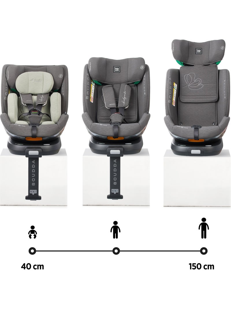 Cadeira de carro Scudda I-Size Isofix Giratória 40-150 cm Babyauto - OLIVE Verde escuro - Kiabi