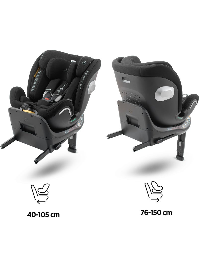 Cadeira de carro Serena Ifix 40 150 cm, Giratória com pé de apoio Babyauto - COAL Preto - Kiabi