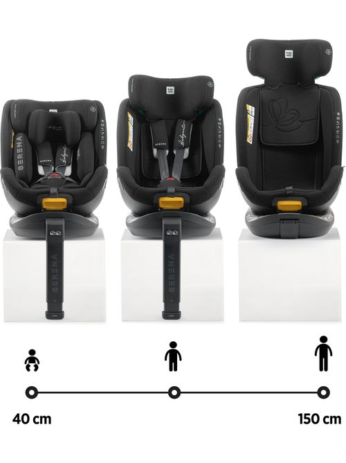 Cadeira de carro Serena Ifix 40 150 cm, Giratória com pé de apoio Babyauto - COAL - Kiabi Cadeira de carro Serena Ifix 40 150 cm, Giratória com pé de apoio Babyauto - COAL - Kiabi
