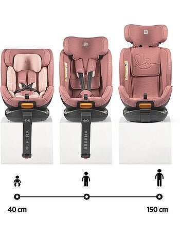Cadeira de carro Serena Ifix 40 150 cm, Giratória com pé de apoio Babyauto - COAL