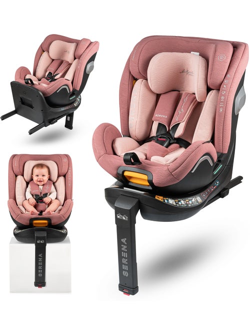 Cadeira de carro Serena Ifix 40 150 cm, Giratória com pé de apoio Babyauto - CORAL - Kiabi Cadeira de carro Serena Ifix 40 150 cm, Giratória com pé de apoio Babyauto - CORAL - Kiabi