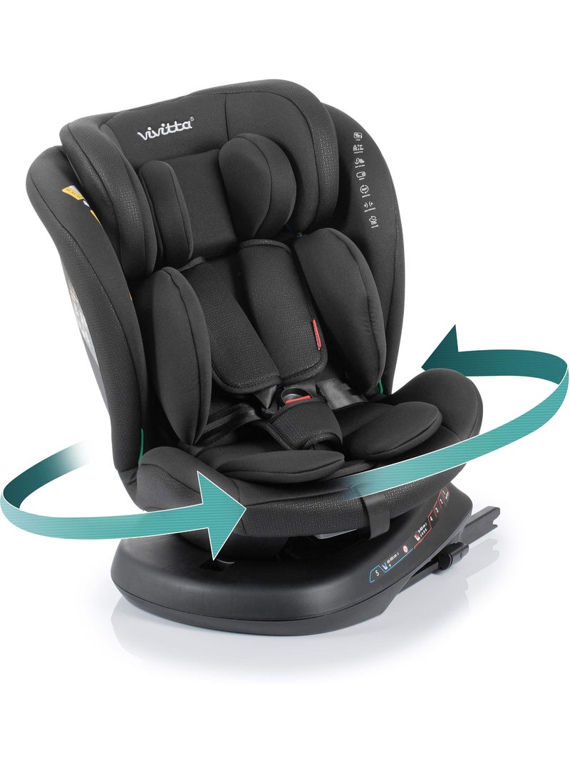 Cadeira de carro Sigma Isize 40 - 150 cm Vivitta - INTENSE BLACK Preto - Kiabi