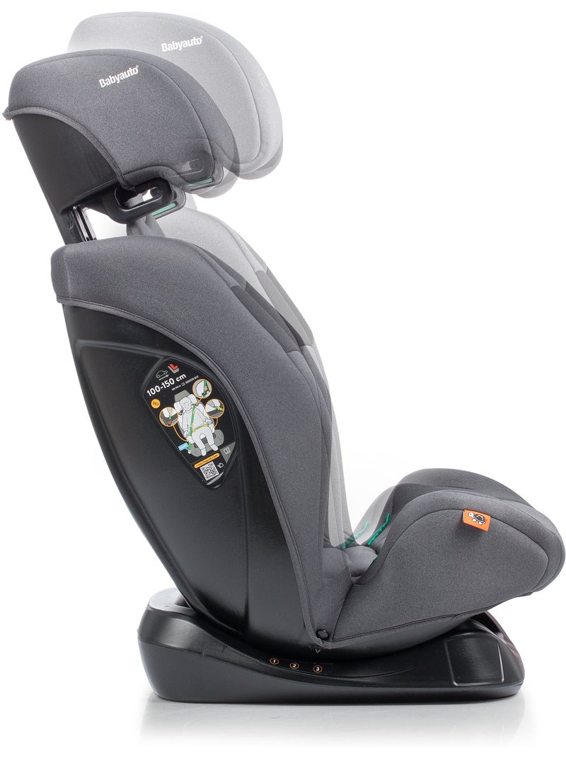 Cadeira de carro Sokoa Reclinável Ibelt 100 150 cm Babyauto - ASH Cinza escuro - Kiabi