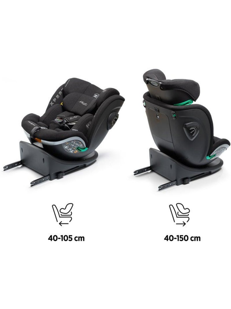 Cadeira de carro Xperta I-Size Isofix, Giratória 360° 40 - 150 cm Babyauto - COAL Cinza antracite - Kiabi