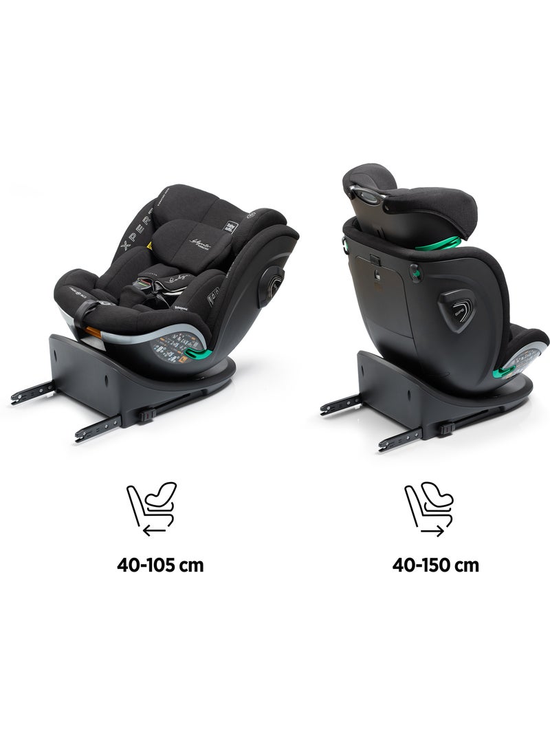 Cadeira de carro Xperta I-Size Isofix, Giratória 360° 40 - 150 cm Babyauto - COAL Preto - Kiabi